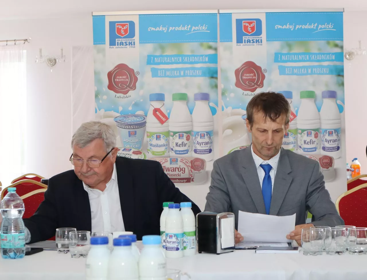 Prezes Mirosław Domański (z lewej) i przewodniczący Marek Banaszkiewicz