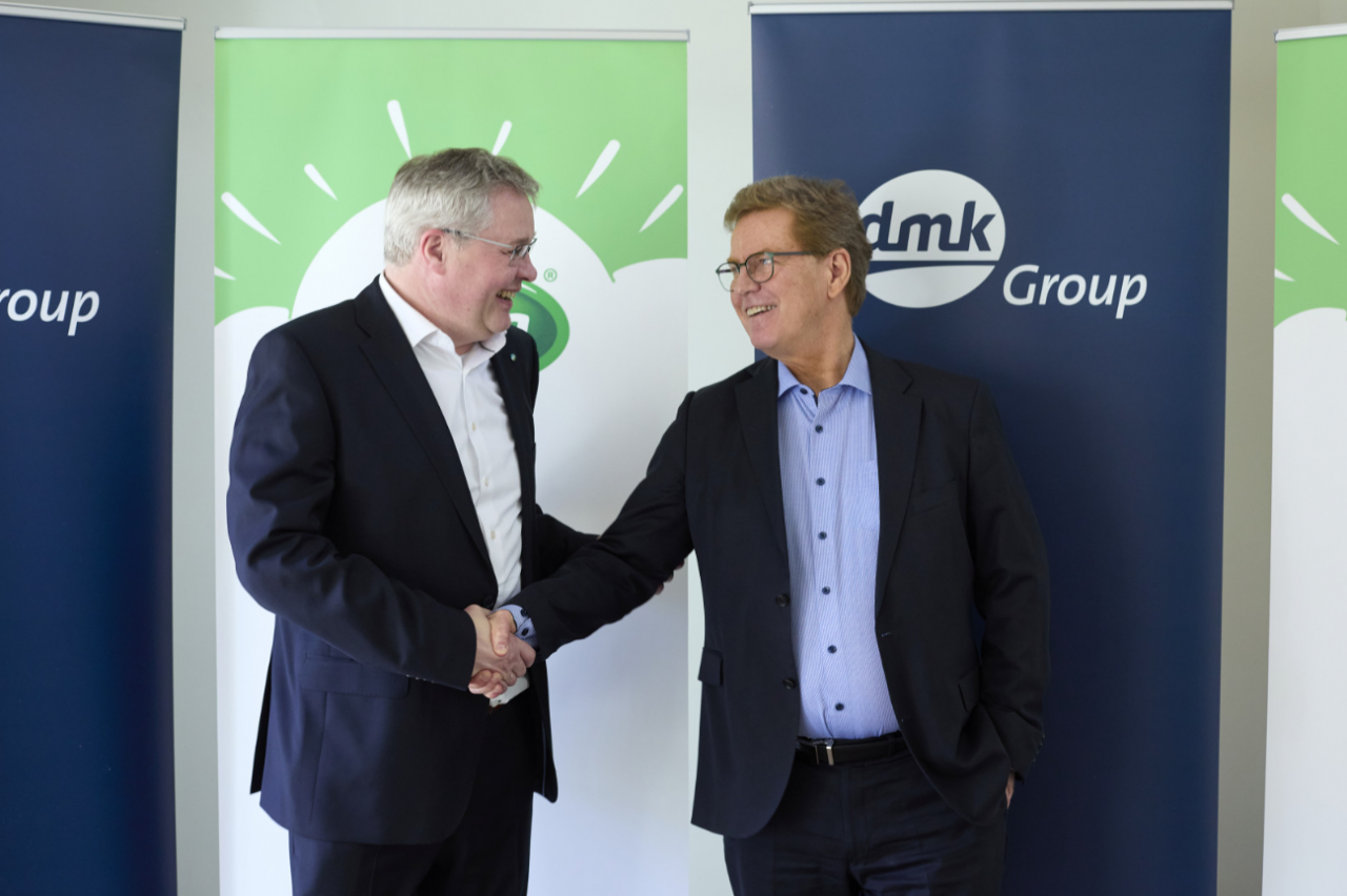 Prezesi dwóch grup mleczarskich Peder Tuborgh (Arla) i Ingo Müller (DMK)