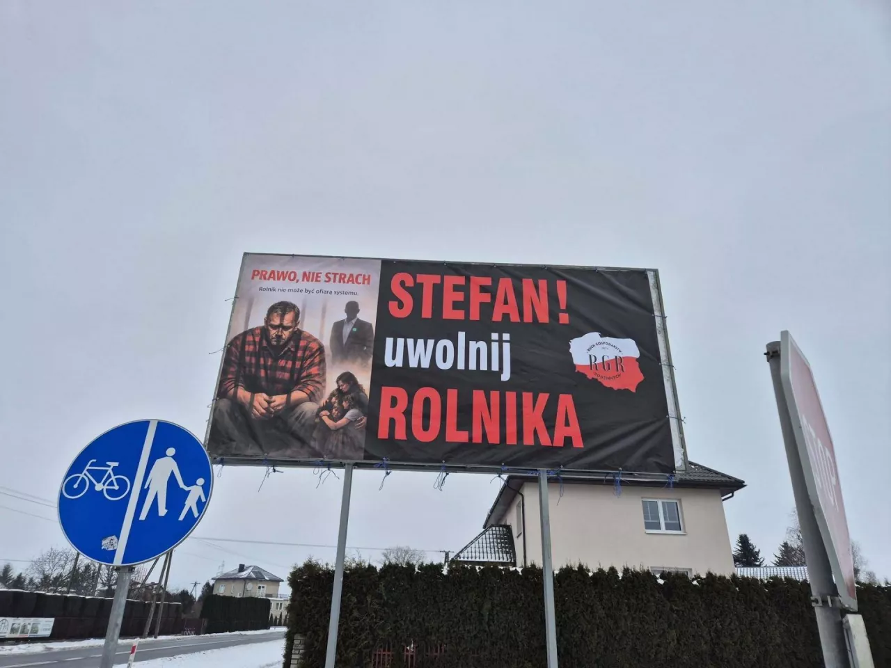 W Zambrowie stanęło 5 billboardów w obronie zatrzymanego