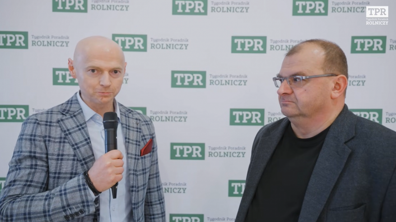 Grzegorz Kędzierski z firmy Pellon podczas rozmowy na Forum Mleko