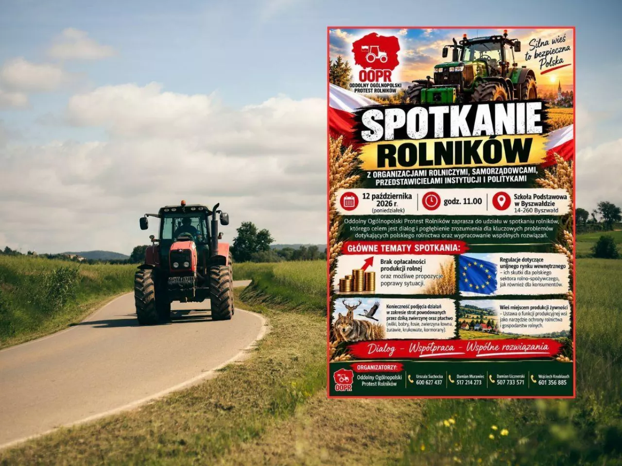 OOPR zaprasza na spotkanie ws. rolnictwa